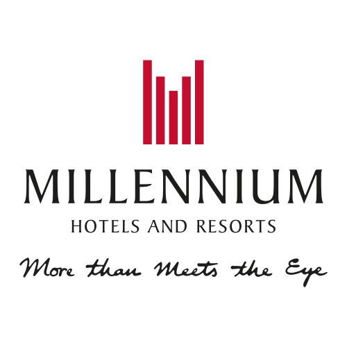Millennium Hotels And Resorts Logo With Tagline Sq
